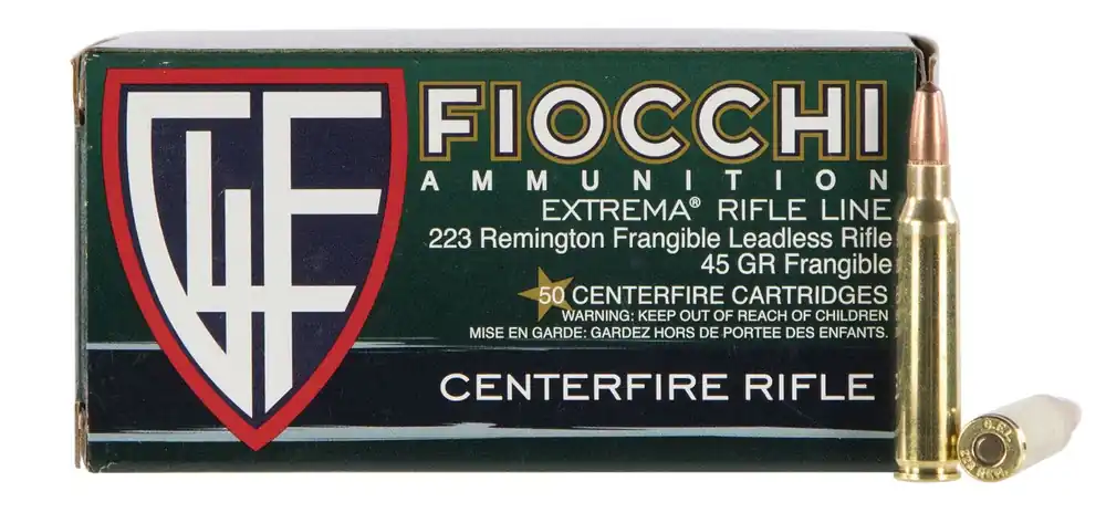 Fiocchi Extrema 223 Rem 45 Gr. Lead Free Frangible 50/Box