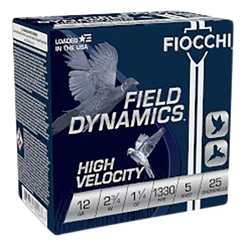 Fiocchi Field Dynamics High Velocity 12 GA 2.75" 1-1/4 oz. 5 Shot 25/Box