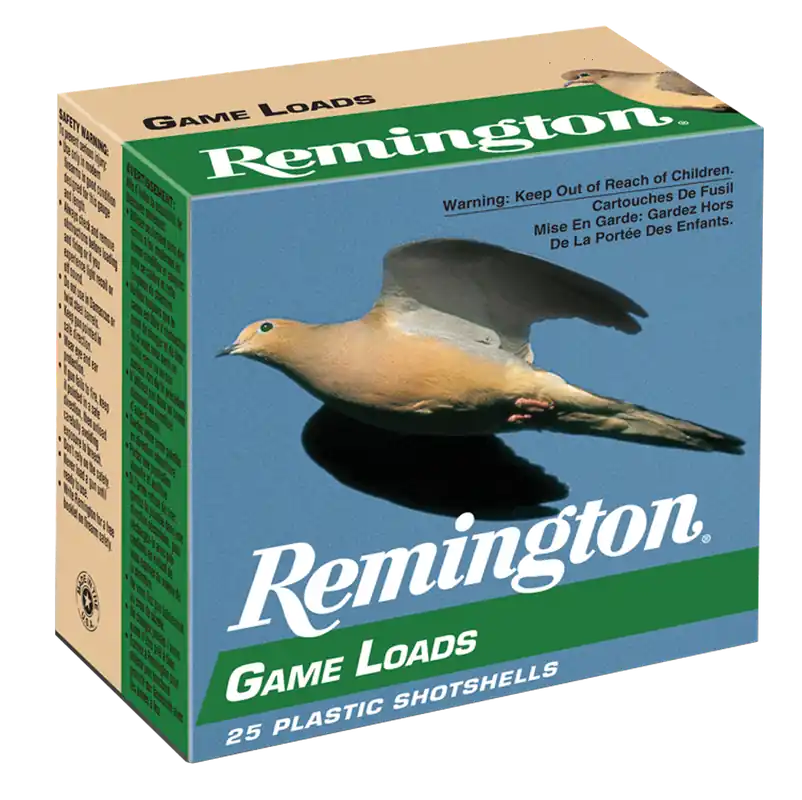 Remington Ammunition Game Load Hunting 20 Gauge 2.75" 7/8 oz 6 Shot 25 Per Box