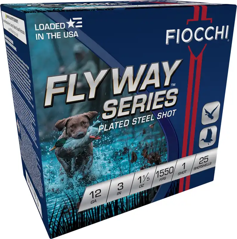 Fiocchi Flyway Waterfowl 12 Gauge 3" 1 1/5 oz 1 Shot 25 Per Box