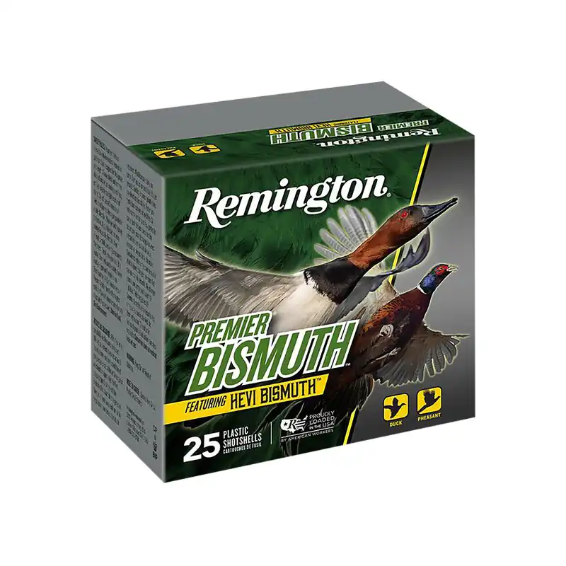 Remington Ammunition Premier Bismuth Waterfowl 20 Gauge 2.75" 7/8 oz 5 Shot 25 Per Box