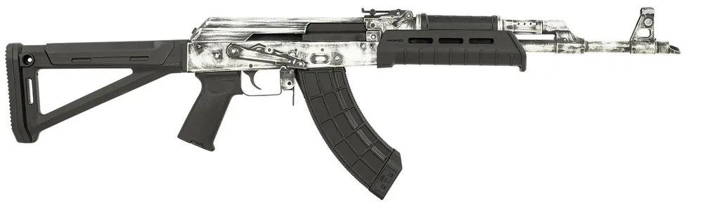 Century Arms VSKA 7.62x39mm 30+1 16.50" Barrel w/Chevron Muzzle Brake, White Distressed Aluminum Receiver