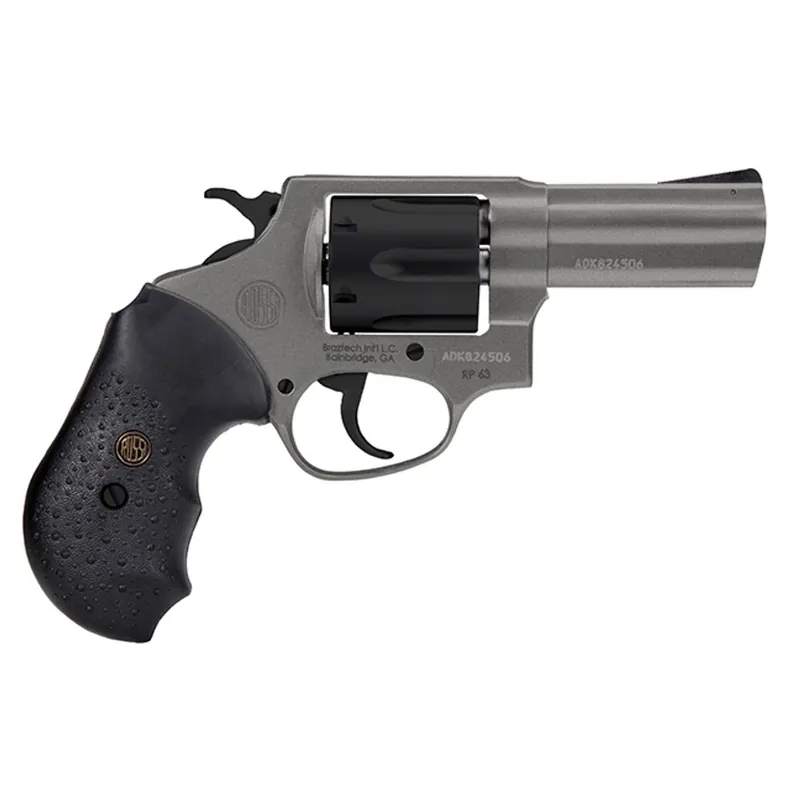 Rossi RP63 357Mag 6Rd 3" DA/SA Tungsten Grey Round Butt Rubber Grip 2RP631C