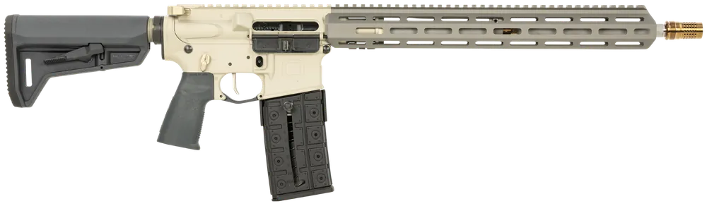 Q Sugar Weasel CA Compliant 5.56mm NATO 30+1 16" Barrel M-LOK Handguard Adj Syn Stock Brake Blk/FDE/Gray SW55616INRIFLECALI