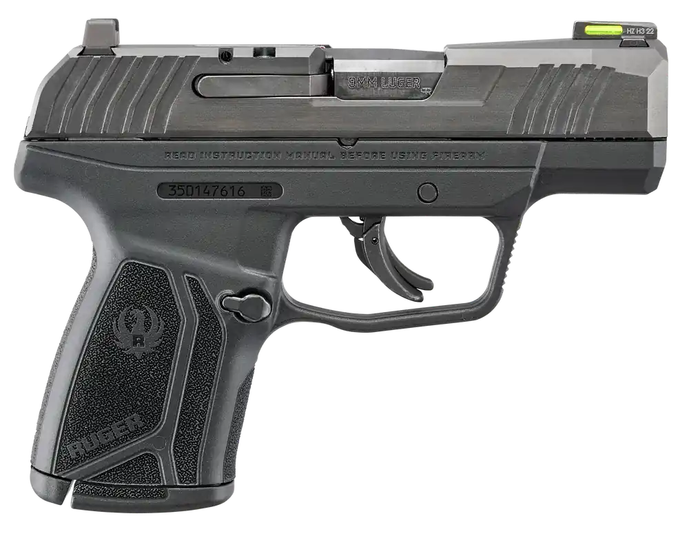 Ruger Max-9 CA Compliant Compact 9mm 3.20" 10+1 Nylon Frame Optic Ready Black 3518