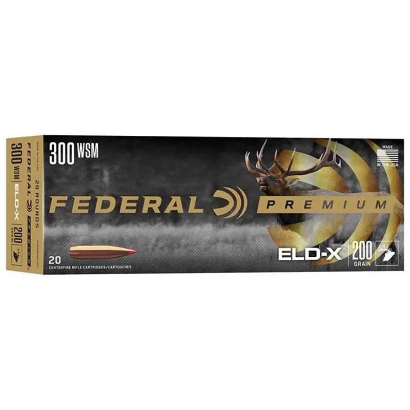 Federal 300 WSM 200 Gr. ELD-X 20/Box P300WSMELDX1