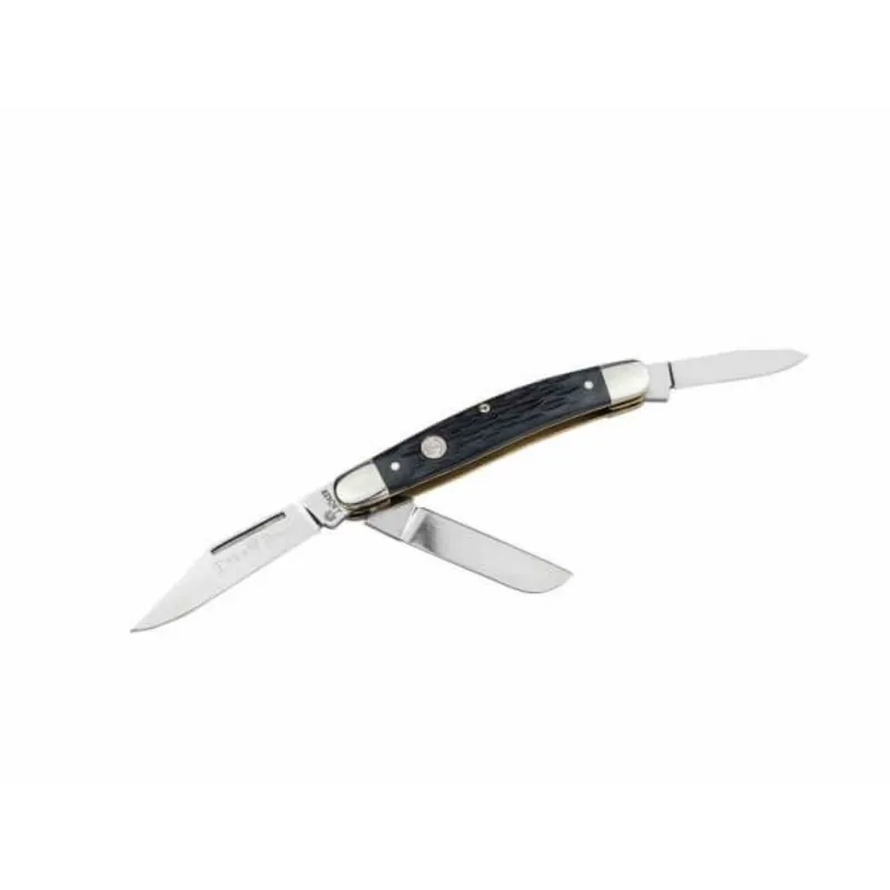 Boker Traditional Series 2.0 Medium Stockman Jigged Pocket Knife- Black Bone 110853
