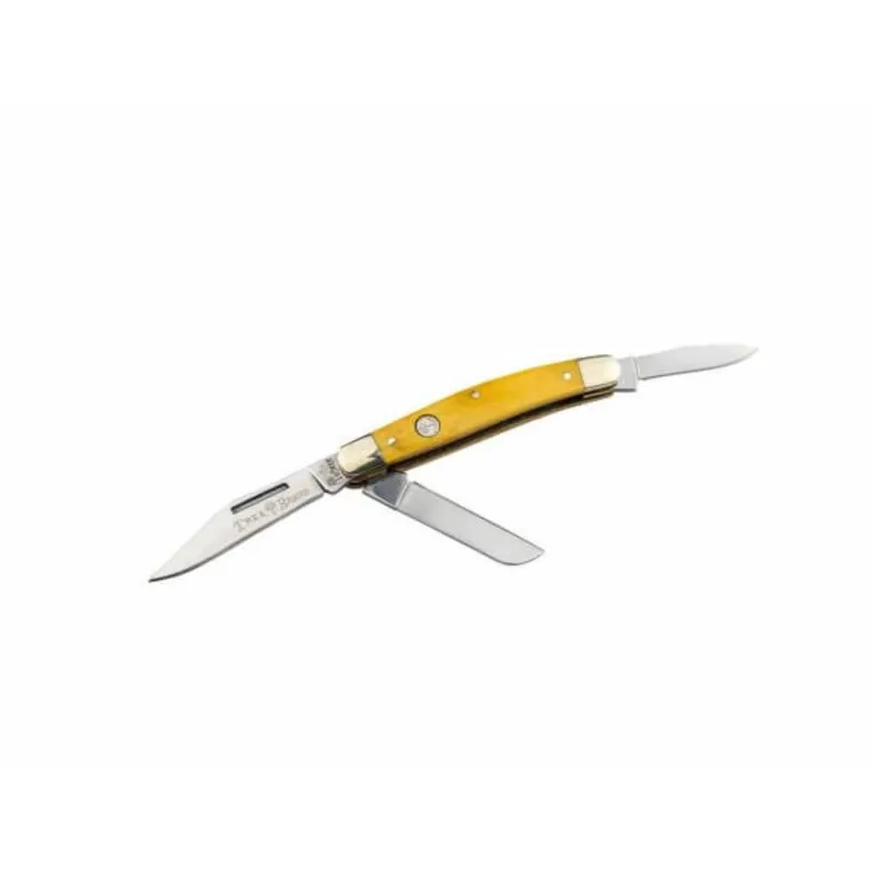Boker Stockmen Jigged Pocket Knife-Yellow Bone 110859