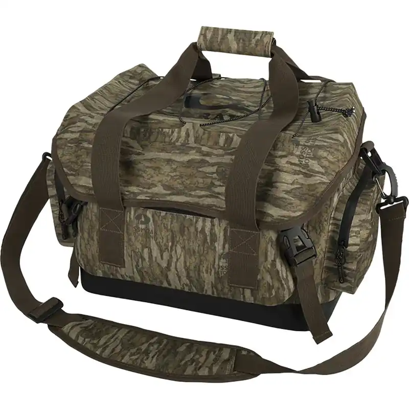 Drake Waterfowl HND Blind Bag (Large), Mossy Oak Bottomland, Waterproof Polyester & Interior Storage Pockets