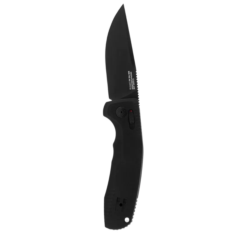 Sog Tac AU Straight Edge Folding Knife-Black 15-38-01-57