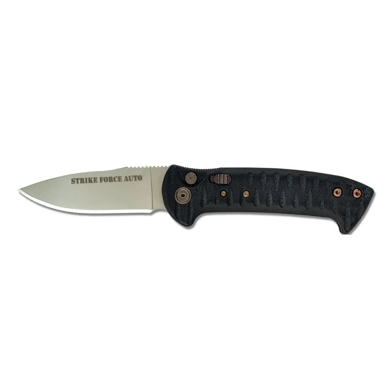 Knives of Alaska Strike Force Automatic Folding Knife-Black 00911FG