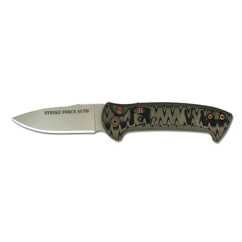 Knives of Alaska Strike Force Automatic Folding Knife-OD/Black 00910FG