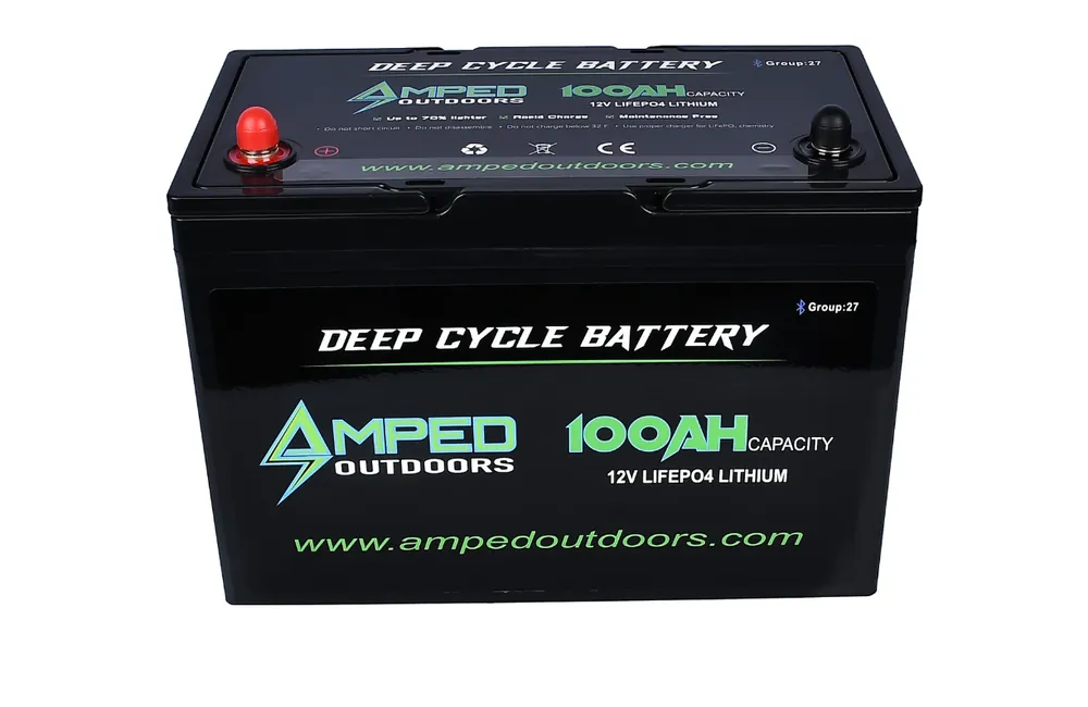Amped Outdoors 100Ah Lithium Battery w/Bluetooth