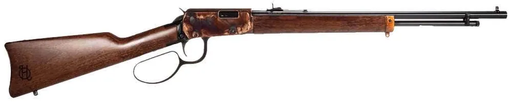 Heritage Mfg STR22LCH20 Settler 22 LR 15+1 20" Black Oxide Barrel, Color Case Hardened Rec, Light Stained Walnut Furniture, Buckhorn Sights
