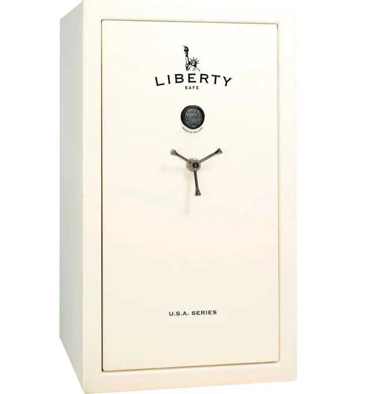 Liberty USA 36 Capacity Gun Safe Fire Rated 60 Mins at 1200° White 3006006GWHT