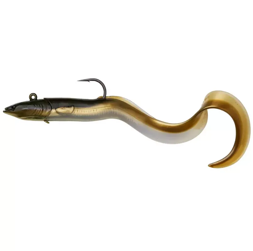 Savage Gear Real Eel Jig - 5 1/3 oz. Olive Brown Pearl