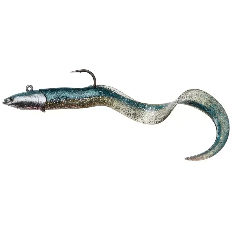 Savage Gear Real Eel Jig - 1 1/3 oz. Blue Silver