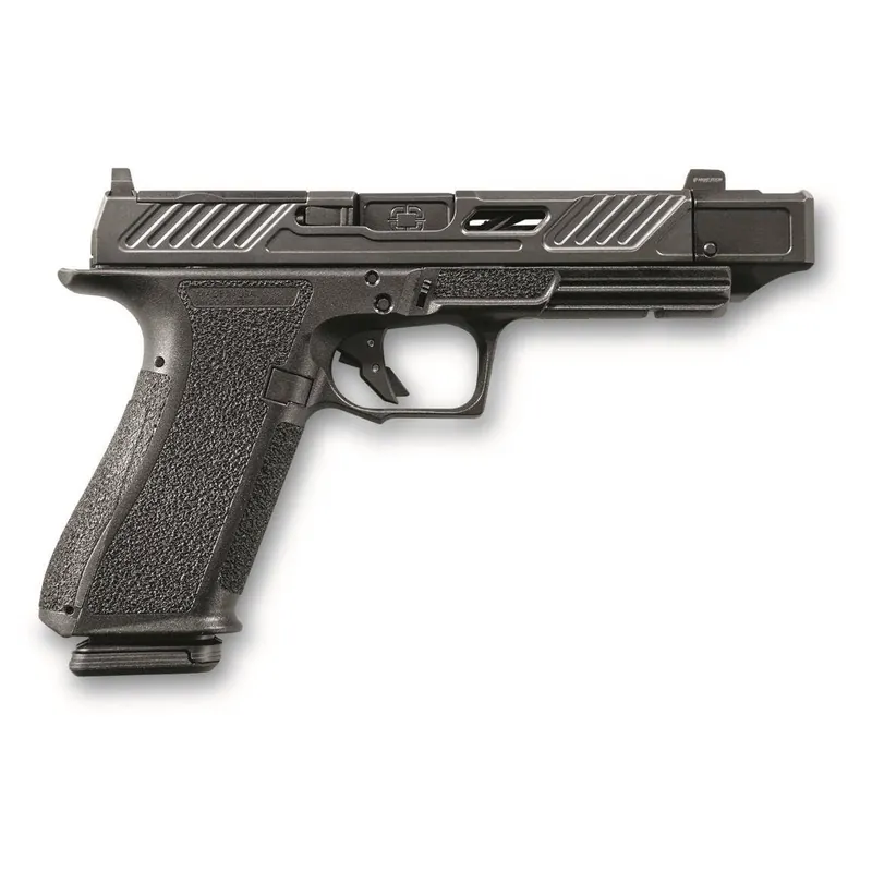 Shadow Systems 9mm 4.5" 17+1 Compensated Fluted Barrel Tritium Front Sight Optic Ready Interchangeable Backstraps DR920P