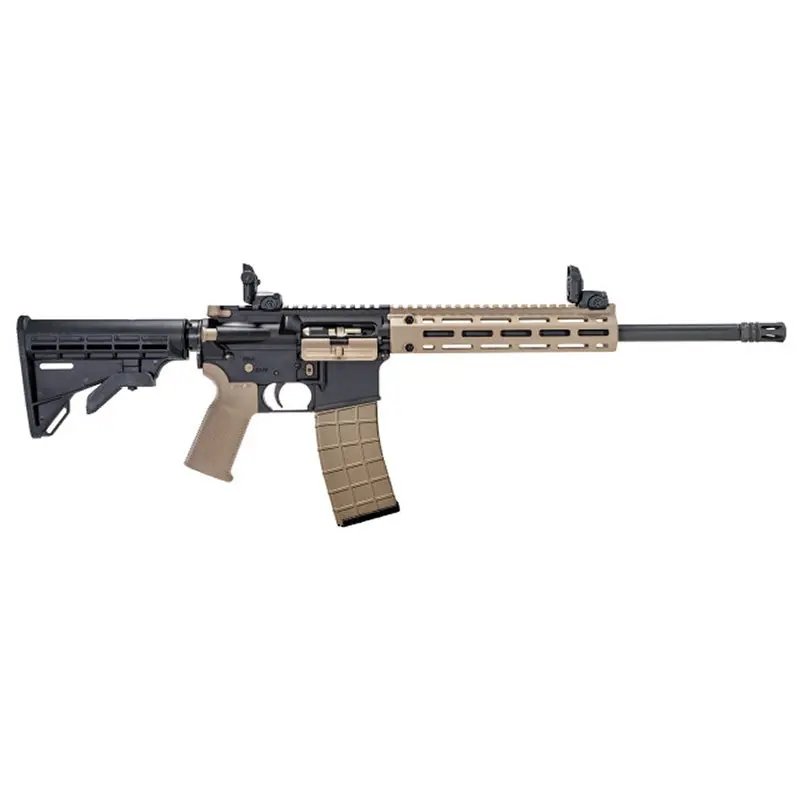 Tippmann Arms M4-22 PRO 22LR Rifle 25Rd 16" Barrel Composite M-LOK Handguard Adjustable Stock Flip Up Sights FDE/Black A101158