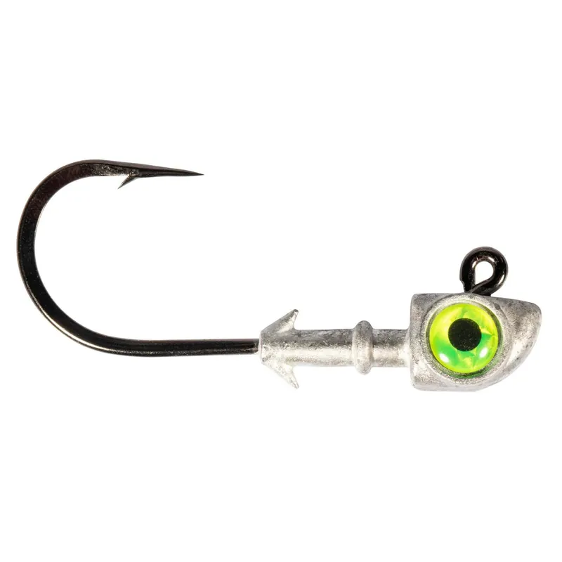 Z-Man DieZel Eye Jigheads - 6/0 3/8 oz. Chartreuse
