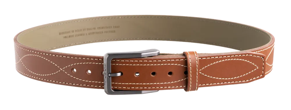 Magpul Tejas EL Pistolero 46" Light Brown Bull Hide 1.50" Wide Buckle Closure Gun Belt