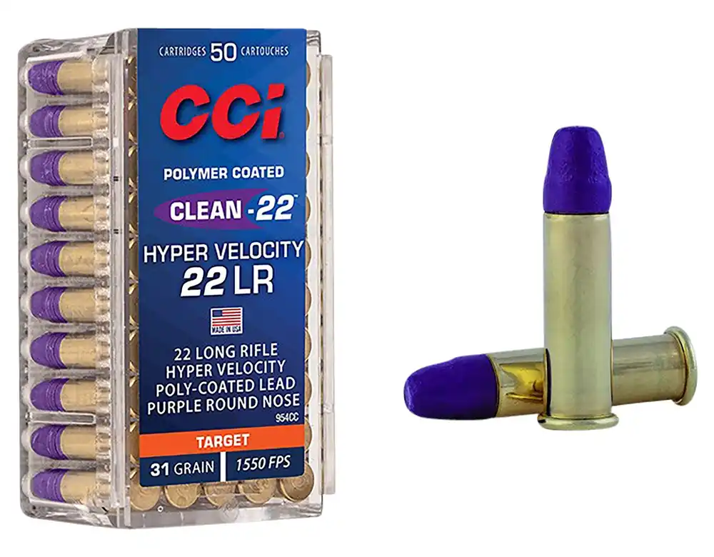 CCI Clean-22 Hyper Velocity 22 LR 31 Gr. LN Purple 50/Box