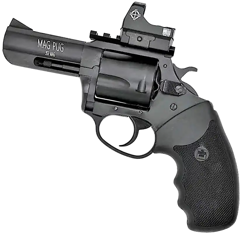 Charter Arms Mag Pug Large 357 Mag 5 Shot, 3" Black Passivate Steel Barrel & Cylinder