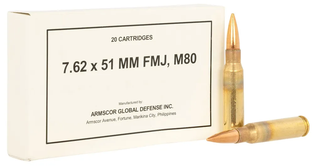 Armscor Rifle M80 7.62x51mm Nato 147 Gr. FMJ 20/Box
