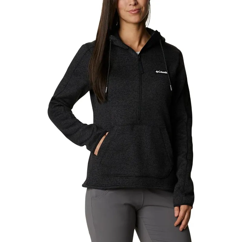 Columbia Women‘s Sweater Weather Fleece Hooded Pullover - Black Heather 1958921010