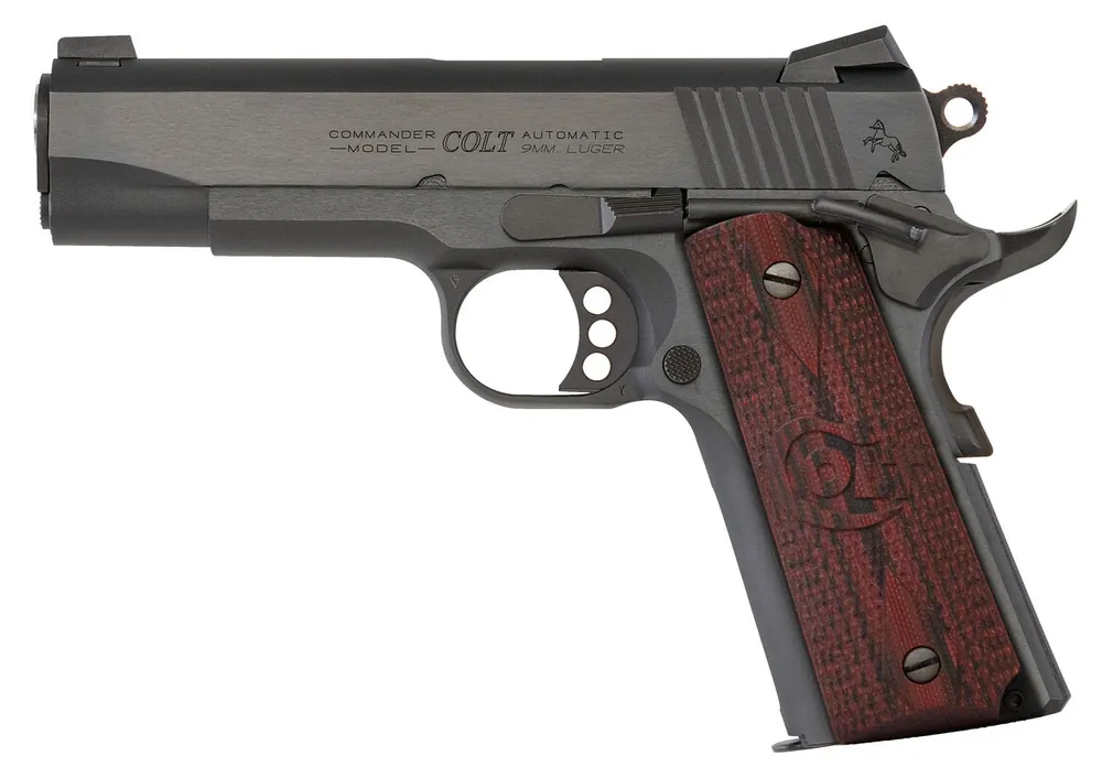Colt Mfg Commander Combat 9mm Luger Pistol 4.25" Blued O4942XE