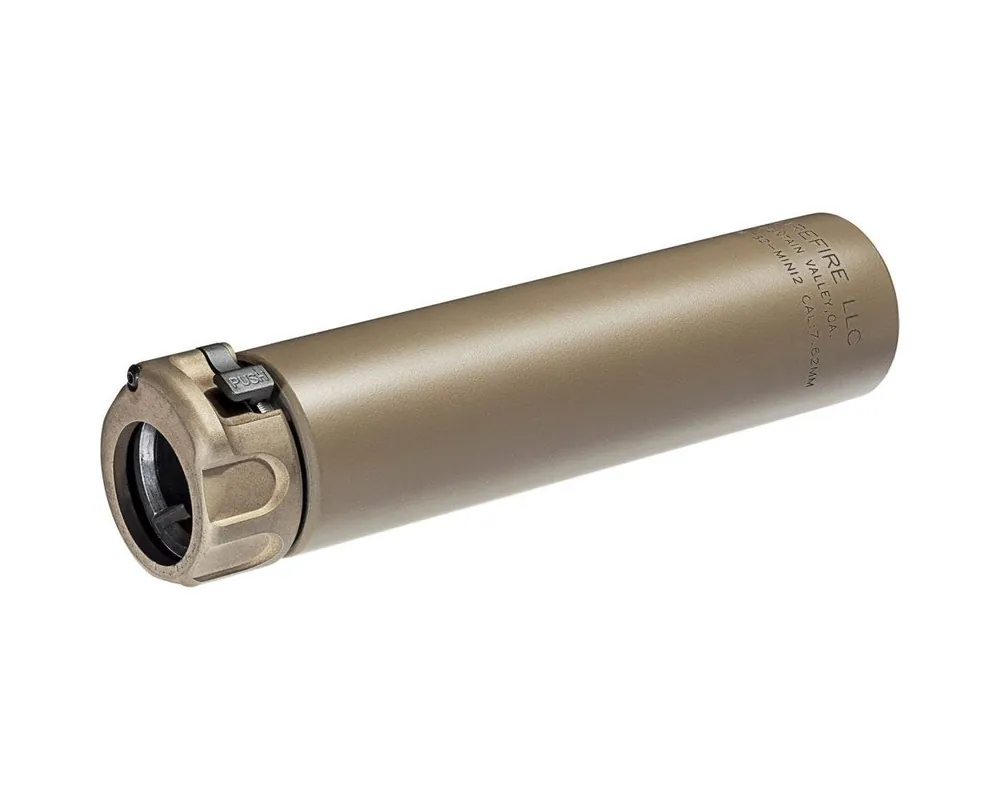 SureFire SOCOM762 MINI2 7.62mm 1.50" Diameter Flat Dark Earth Aluminum/Stainless Steel SOCOM762MINI