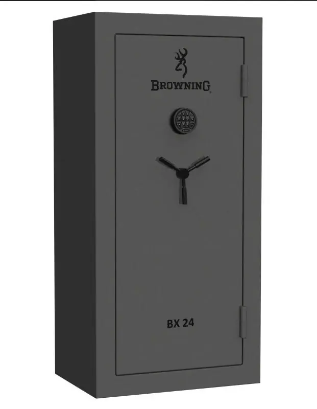 Browning BX 24 Capacity Gun Safe Fire Rated 45 Min at 1200° Hammer Grey BX24HMRGRYMBE