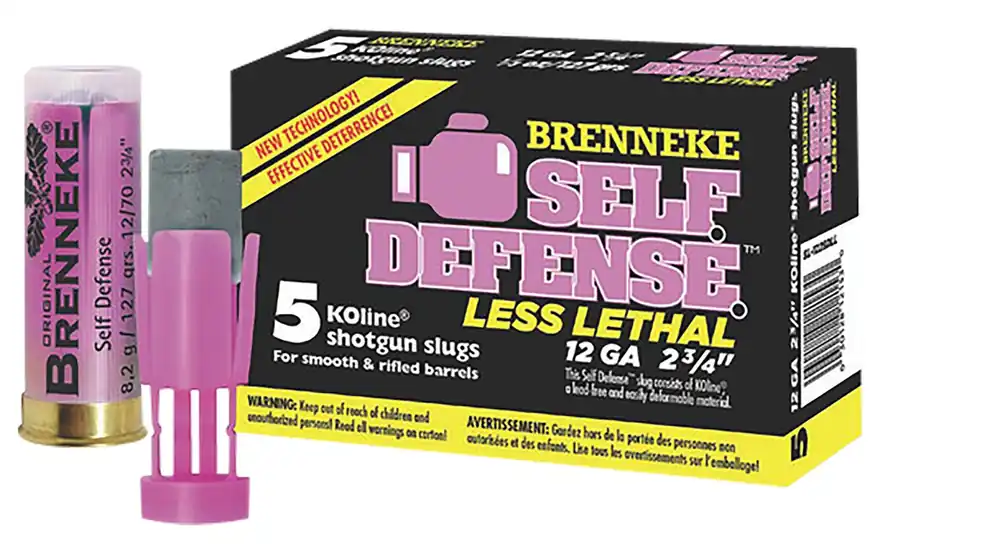 Brenneke Self Defense 12 Gauge 2.75" 1/3 oz Sabot Slug Shot 5 Per Box