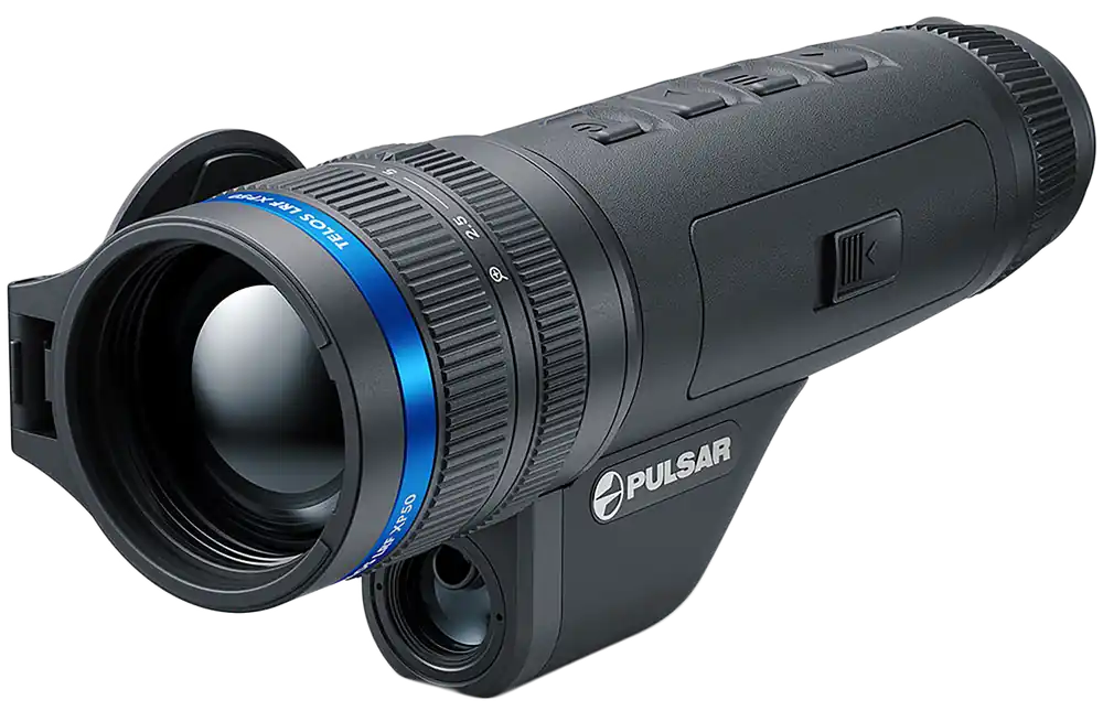 Pulsar Telos XP LRF XP50 Thermal Monocular w/Laser Rangefinder 2.5x-10x 50mm Objective 640x480 50Hz Resolution 4x Zoom Black