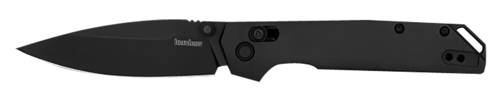 Kershaw Iridium 3.40" Folding Knife Spear Point D2 Steel Blade/ Gray Anodized Aluminum Handle 2038BLK
