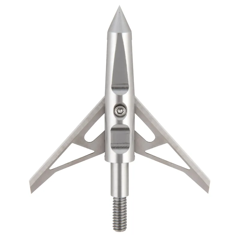 Allen Vapor Broadhead Stainless Steel Blades Silver 100 Grain 3 Pack 14786