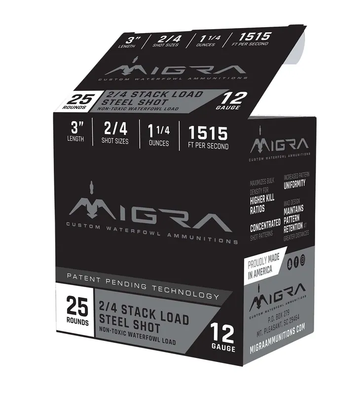 Migra Ammunitions Combinational 12 GA 3" 1-1/2 oz. 4/6 Shot 25/Box