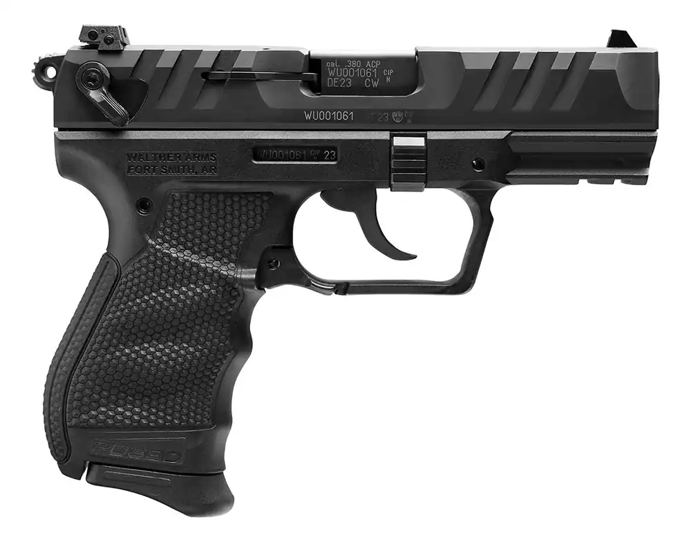 Walther PD380 .380ACP Pistol 9+1 3.7" Steel Barrel/Slide Polymer Frame Front Dot/Adj Rear Sight Ambi Thumb Safety DA/SA 5050508