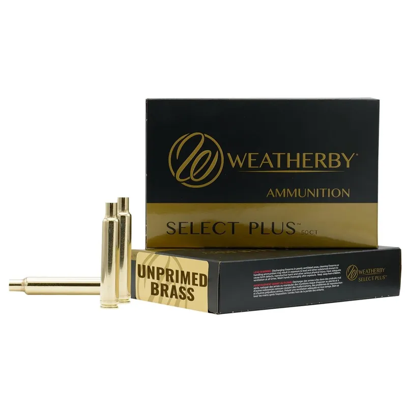 Weatherby Unprimed Cases 7mm PRC Rifle Brass - 50 Per Box