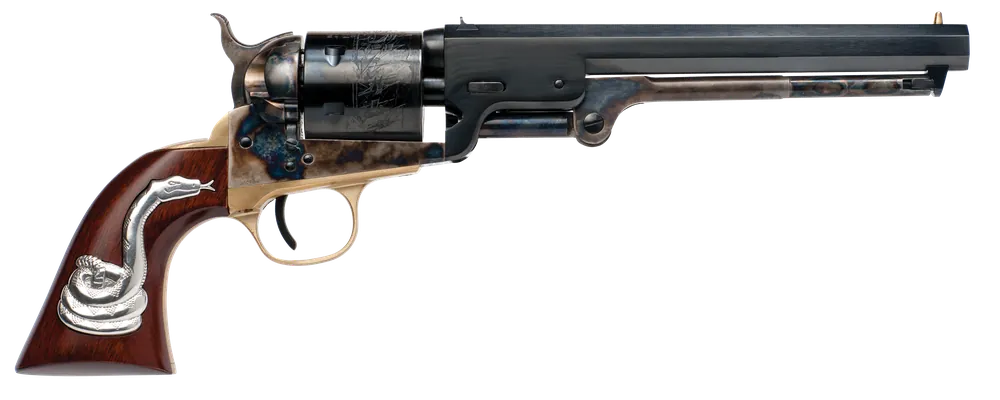 Cimarron Arms Man With No Name Conversion Revolver .38 Colt Blued 7.5"