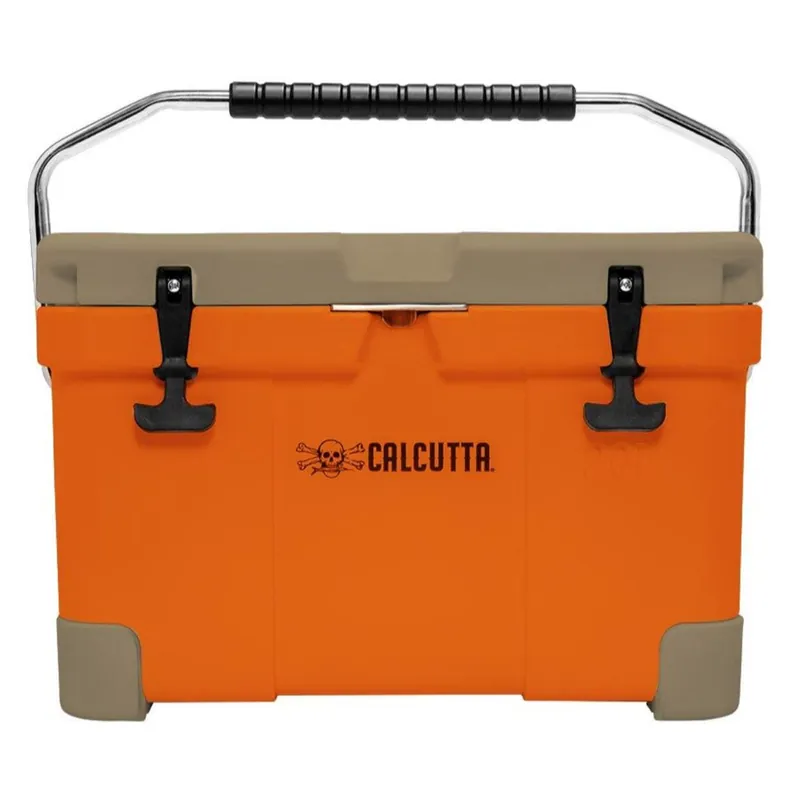 Calcutta Renegade 20 Liter Orange/Tan Cooler with Drain Plug Light