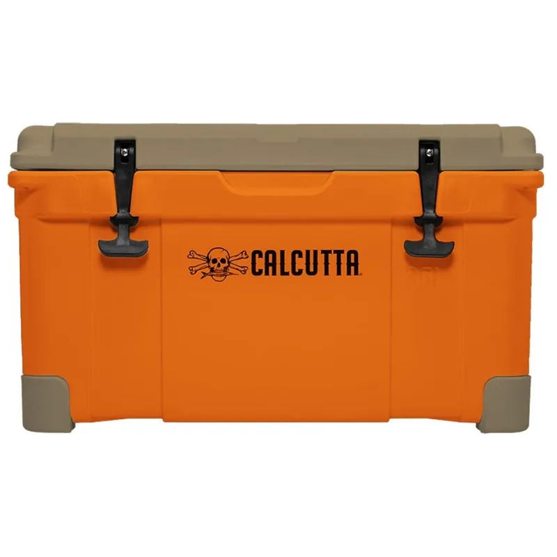 Calcutta Renegade 35 Liter Orange/Tan Cooler with Drain Plug Light