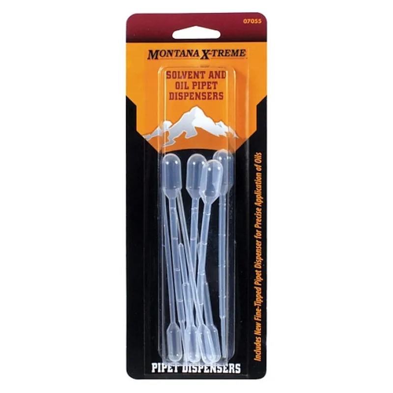 Montana X-Treme Solvent and Oil Pipet Dispensers 8 Per Pack Clear