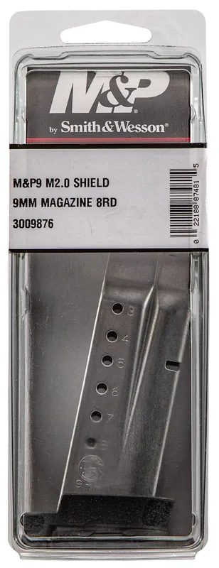 Smith & Wesson M&P9 Shield M2.0 Magazine 9mm Steel 8-Round