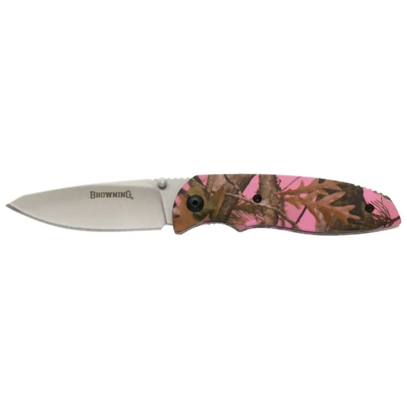Browning EDC Folder - Pink Camo