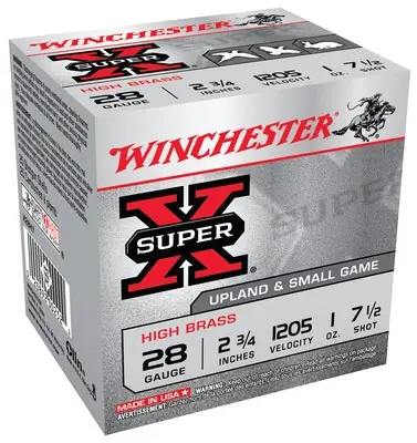 Winchester Super-X High Brass 28 Gauge 2.75" 1205 FPS 1 Ounce 7.5 Shot