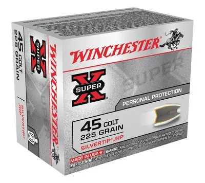 Winchester Super-X Handgun .45 Colt 225 Gr Silvertip Hollow Point