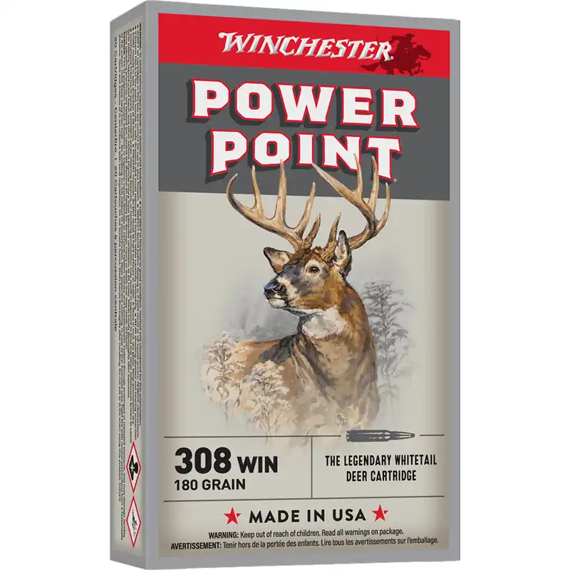 Winchester Super-X .308 Winchester 180 Gr Power-Point 20/Box