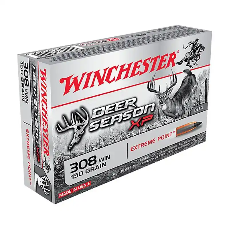 Winchester 308 Win. 150 Gr. 2820 FPS Deer Season XP 20 Per Box