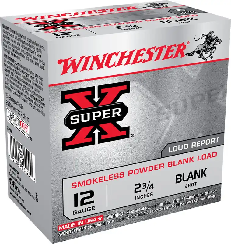 Winchester Field Trial 12 Gauge 2.75" Smokeless Powder Blank Produces Loud Repor